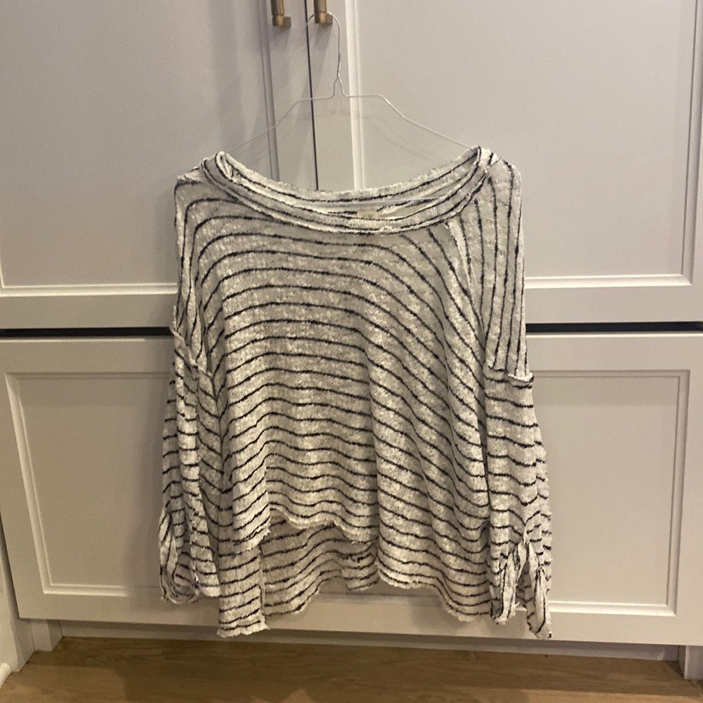 Black and white sweater